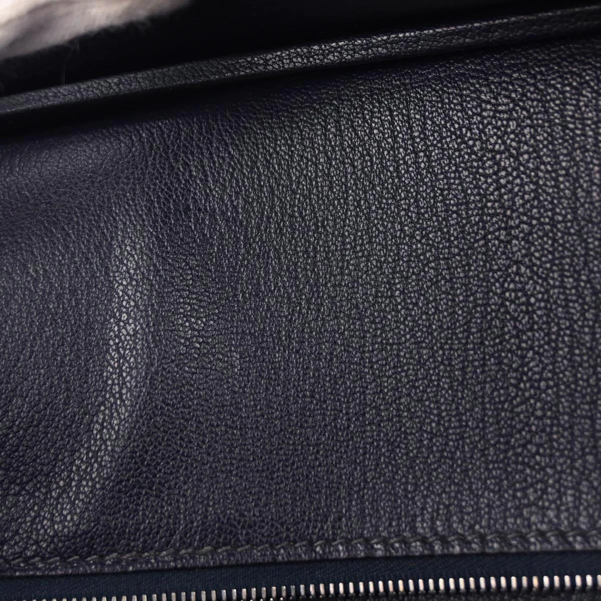 Hermes Blue Indigo Box Calf Birkin 30 Handbag - Image 9