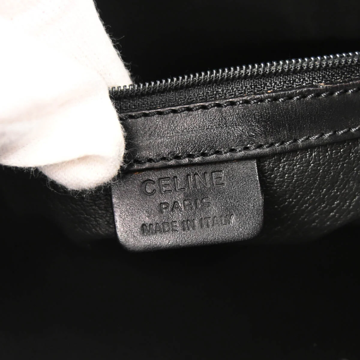 Celine Black Macadam Tote Handbag - Image 9
