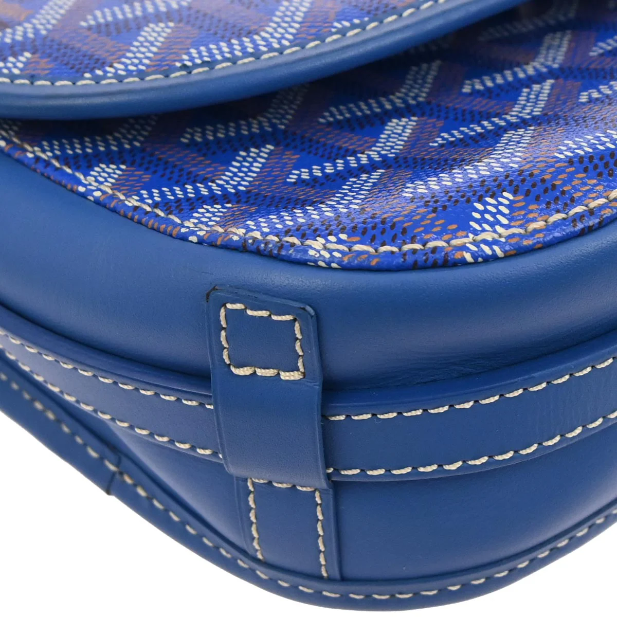 Goyard Blue Belvedere PM Shoulder Bag - Image 3