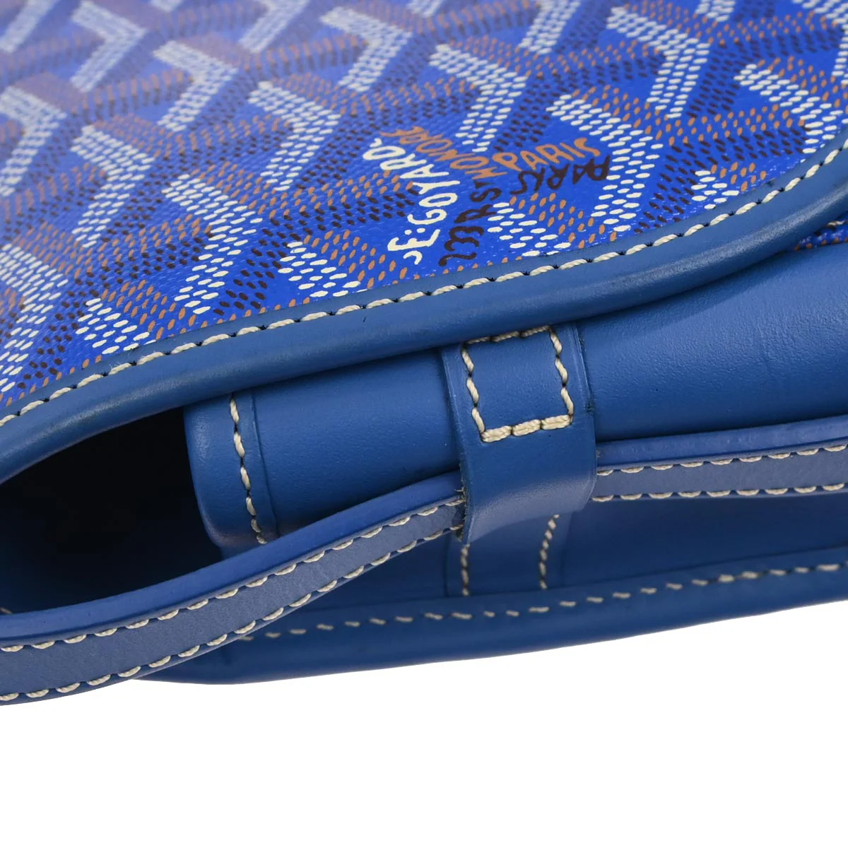 Goyard Blue Belvedere PM Shoulder Bag - Image 5