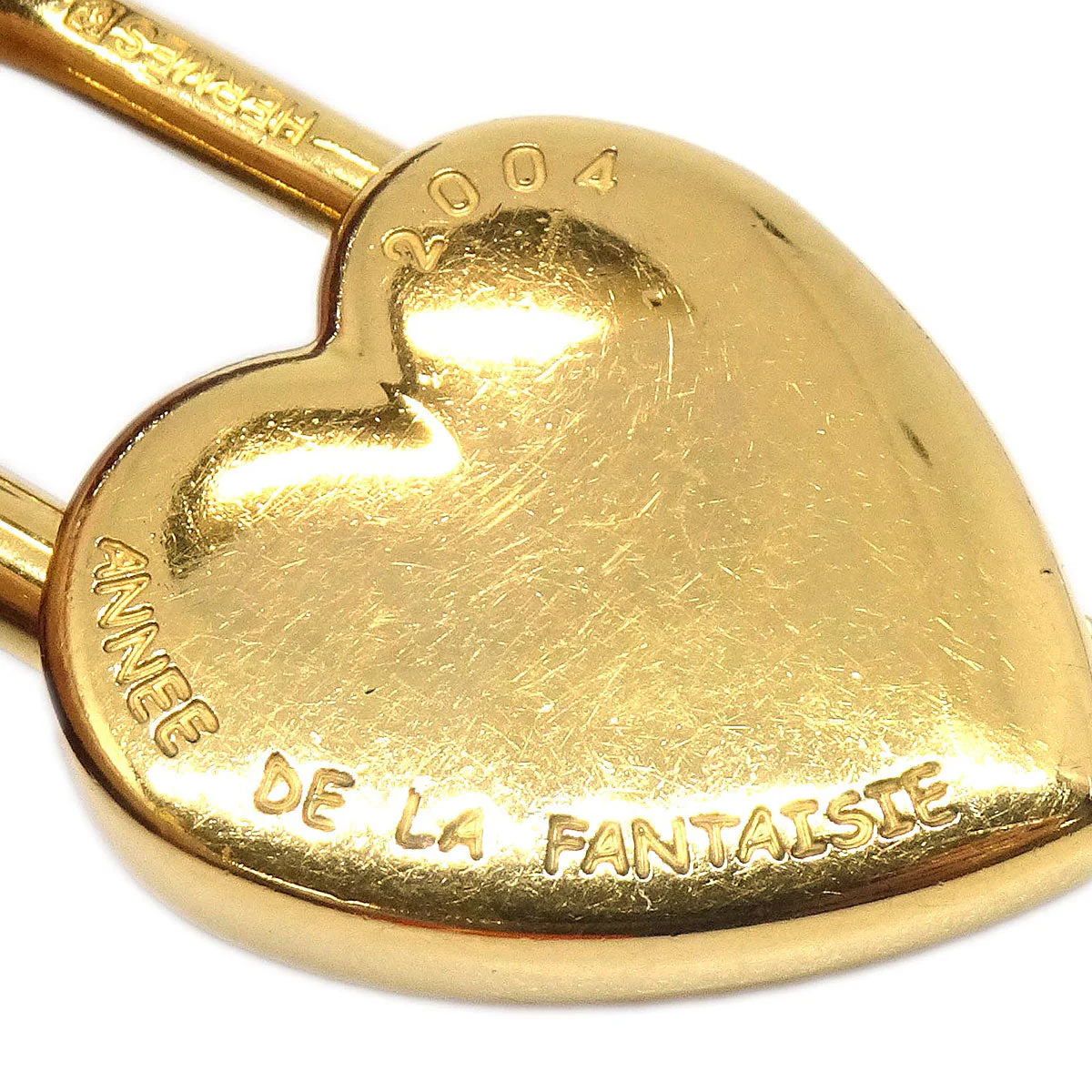 Hermes Annee De La Fantaisie Cadena Padlock Gold Small Good - Image 4