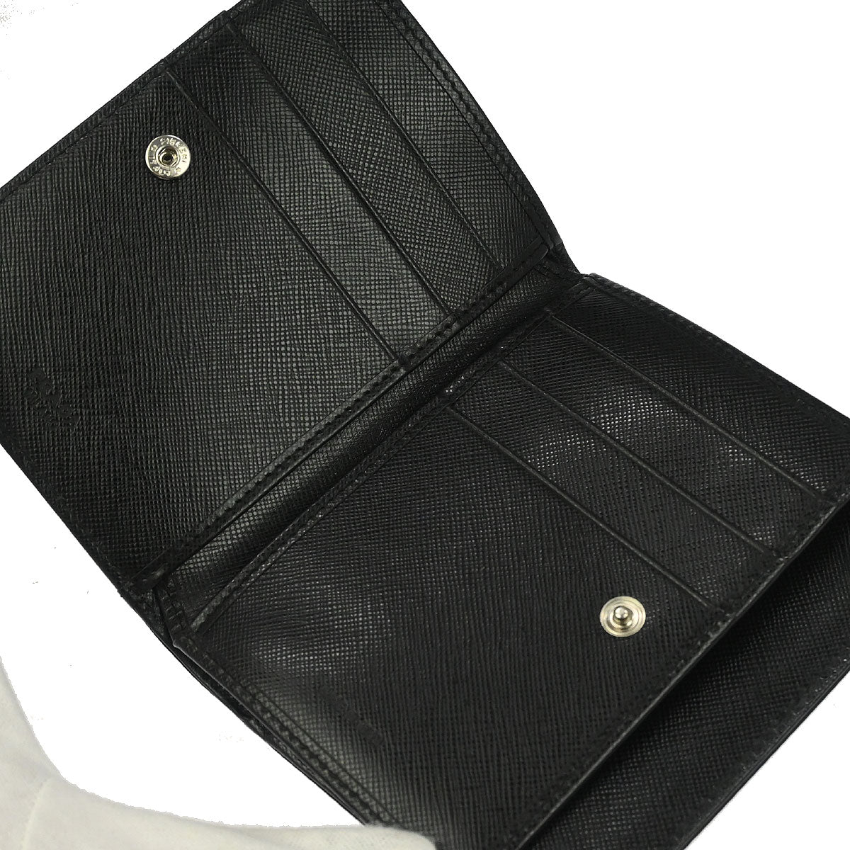 Prada Black Nylon Bifold Wallet - Image 4
