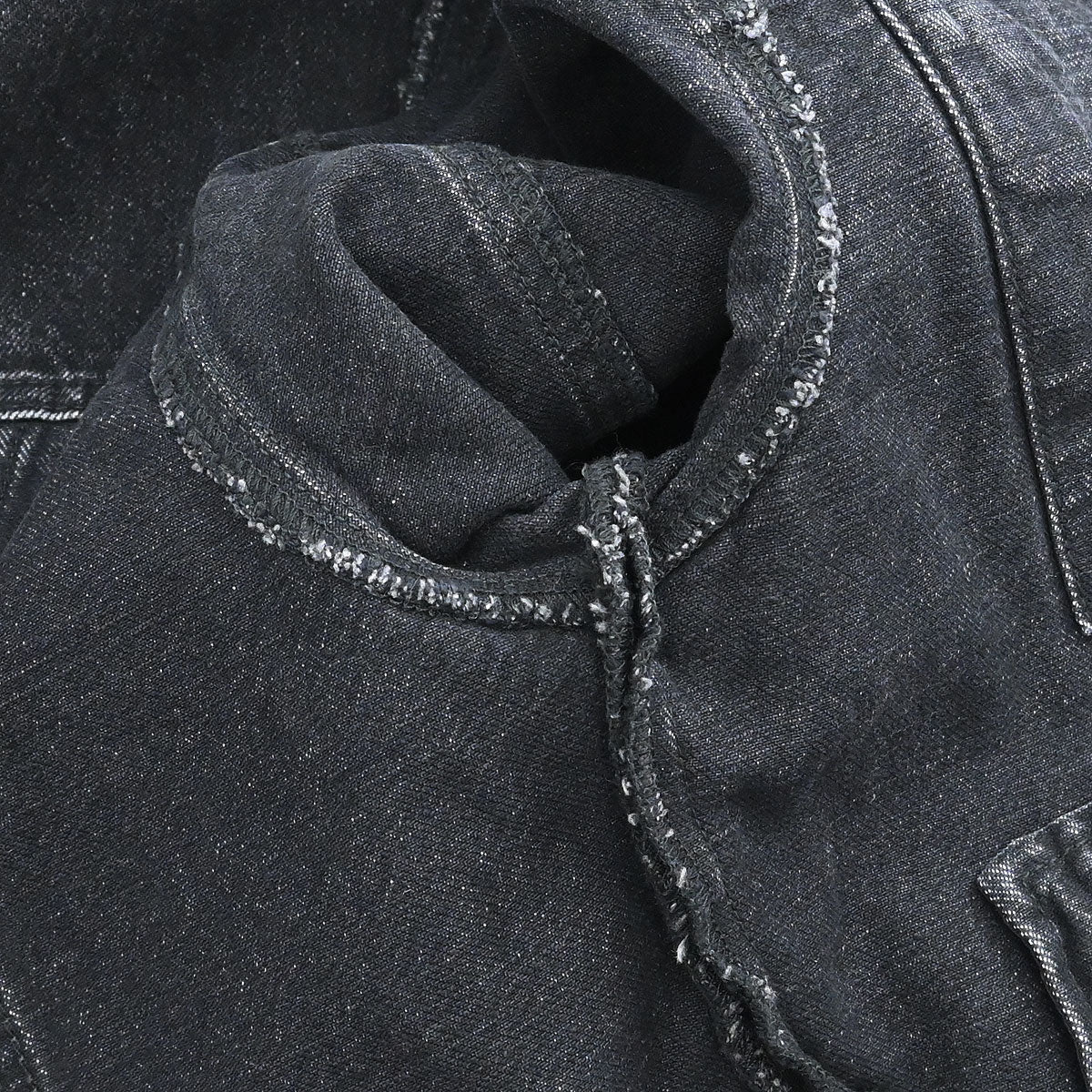 Saint Laurent 2018 Single Breasted Denim Jacket Black #M - Image 8