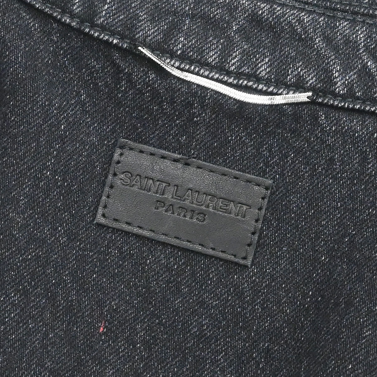 Saint Laurent 2018 Single Breasted Denim Jacket Black #M - Image 9