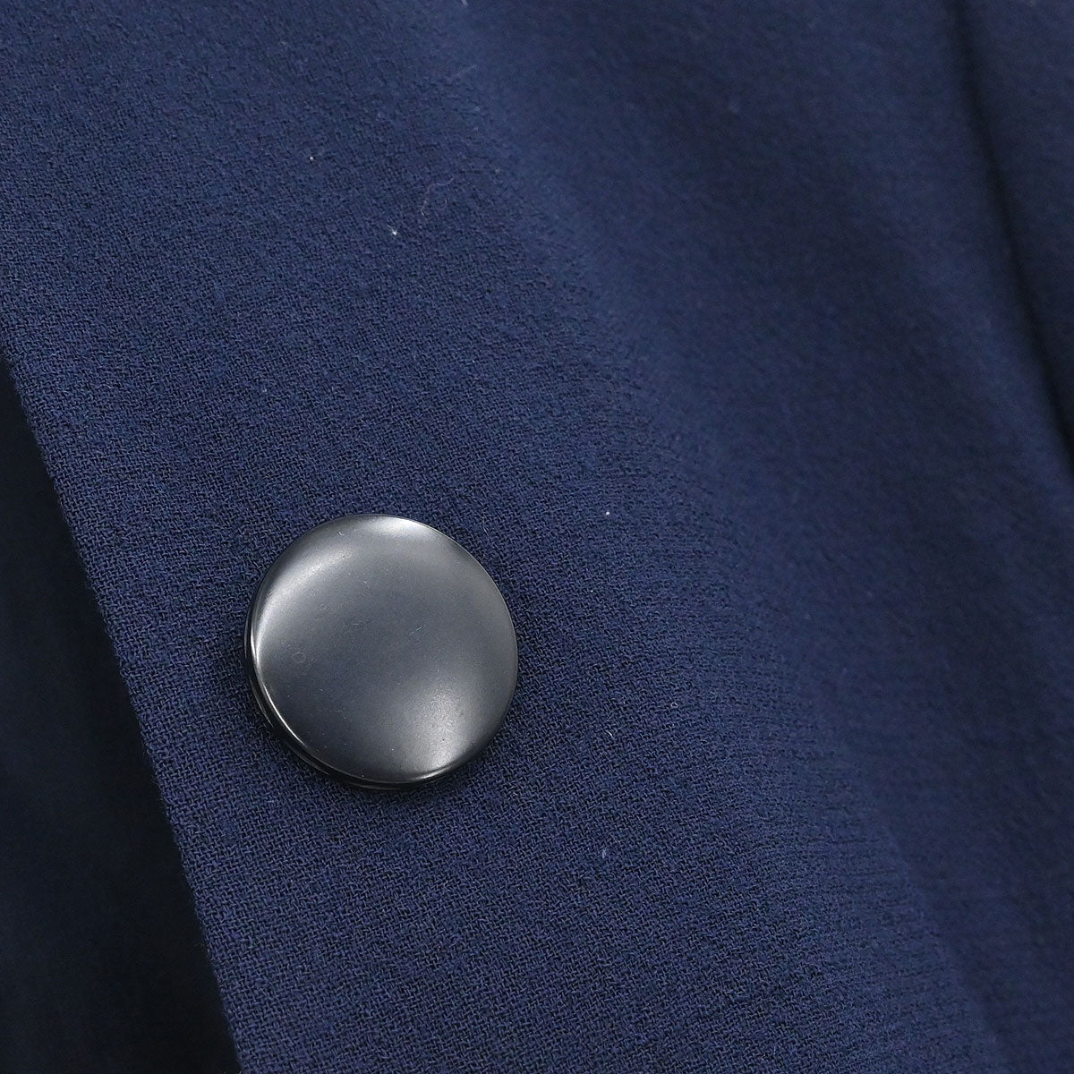 Christian Dior Single Breasted Collarless Jacket Navy #34–36 - Image 4