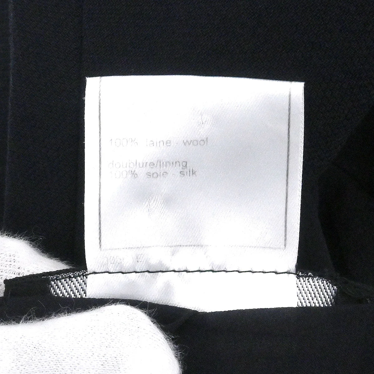 Chanel 1999 Single Breasted Zip Up Jacket Navy #38 - Image 11