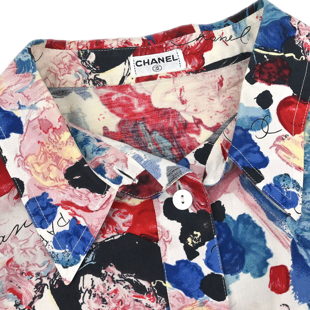 Chanel Shirt Blouse Red - Image 3