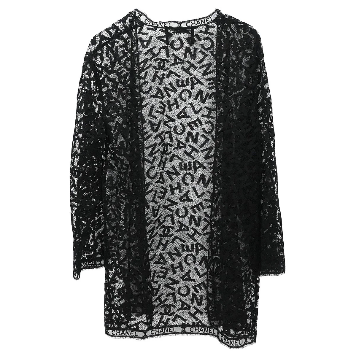 Chanel 1998 Lace Cardigan Black #36 - Image 2