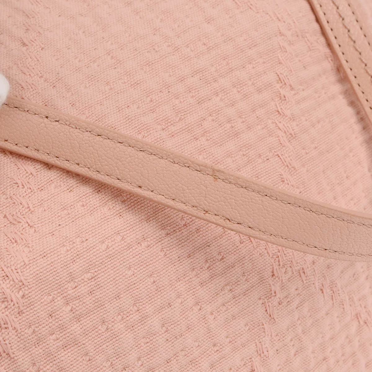 Chanel 2019 Light Pink Canvas Deauville 2way Shoulder Tote Bag - Image 4