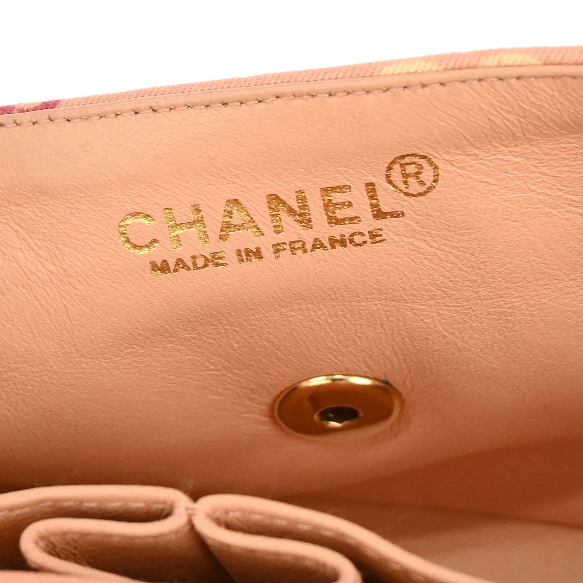 Chanel 2000-2002 Pink Canvas COCO East West Choco Bar Shoulder Bag - Image 9