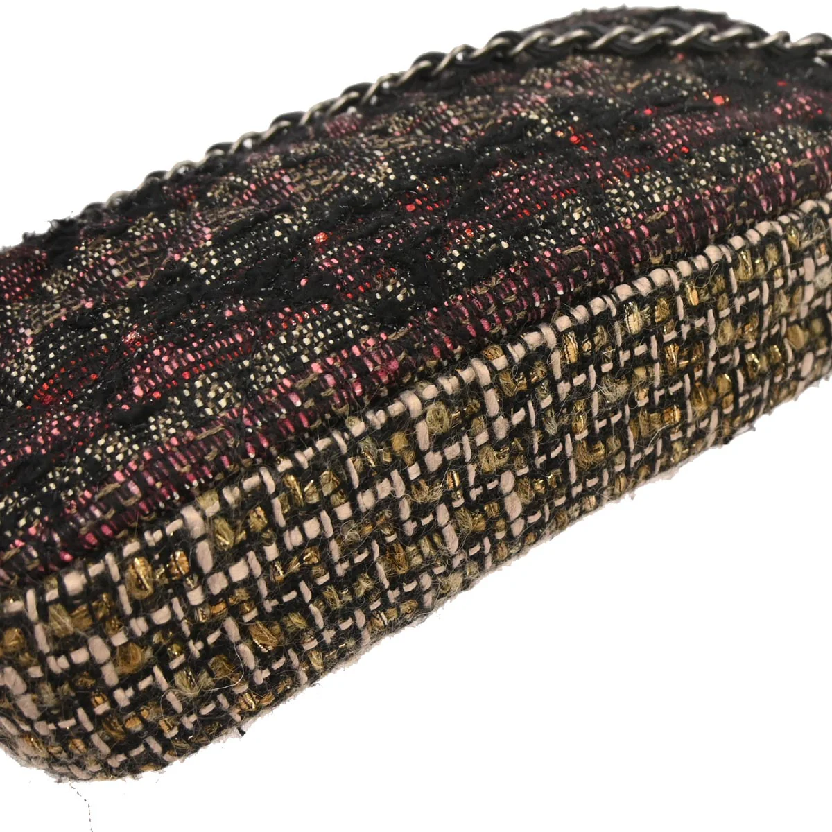 Chanel 2014 Black Tweed Shoulder Bag - Image 3