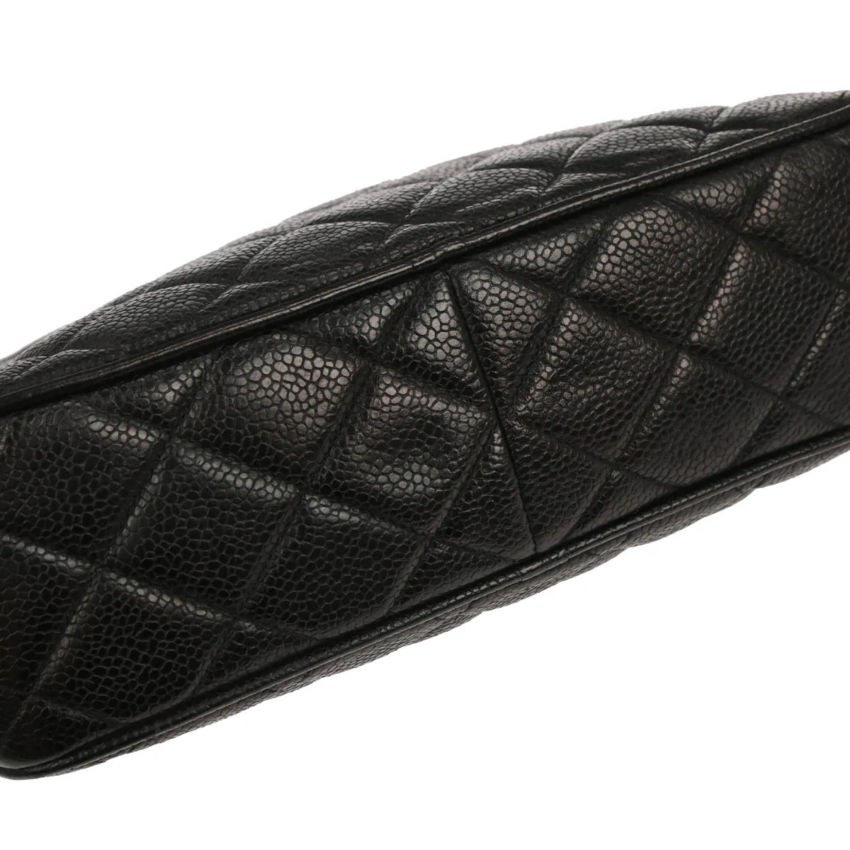 Chanel 1996-1997 Black Caviar Skin Camera Bag Small - Image 4
