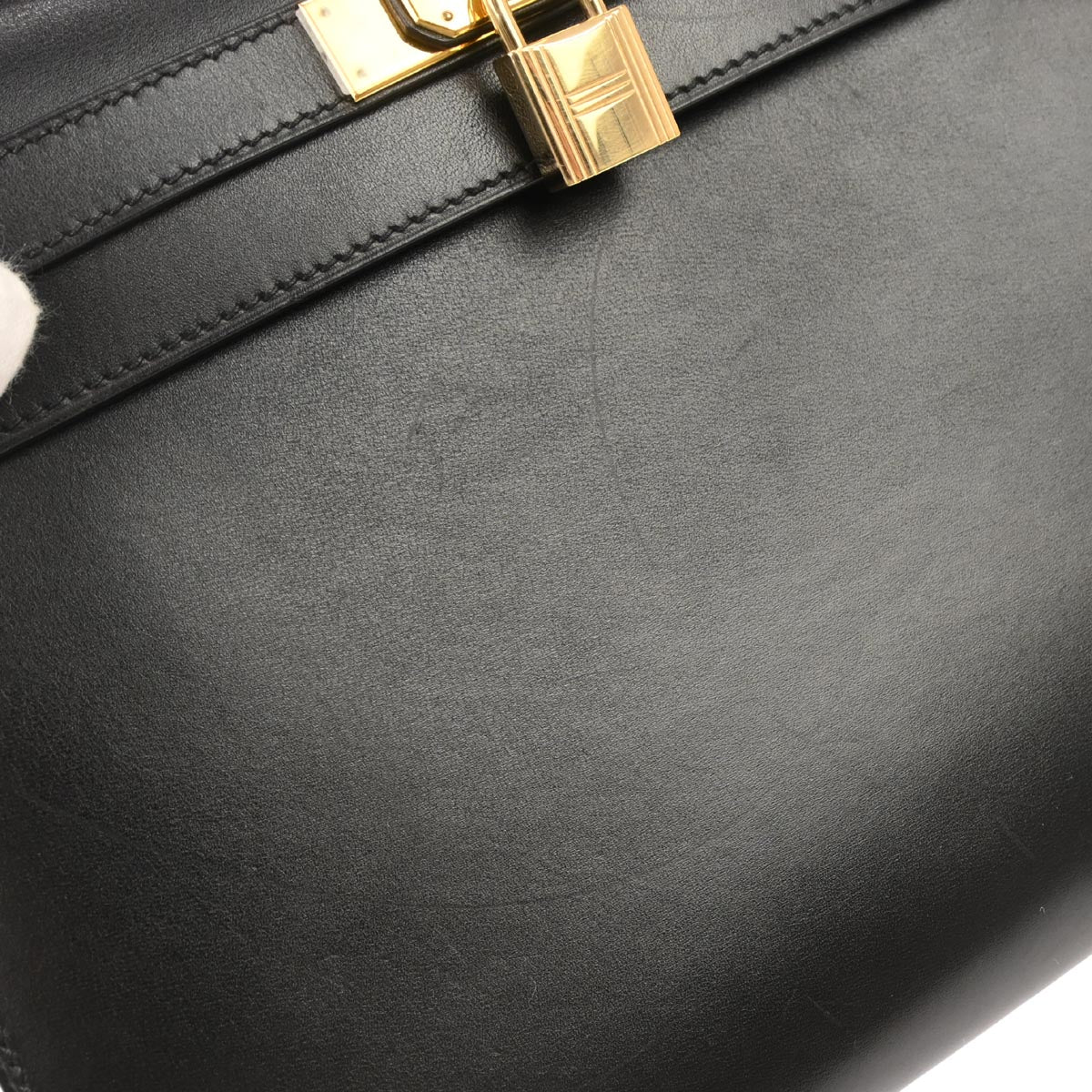 Hermes Black Box Calf Kelly 28 Sellier 2way Shoulder Handbag - Image 3