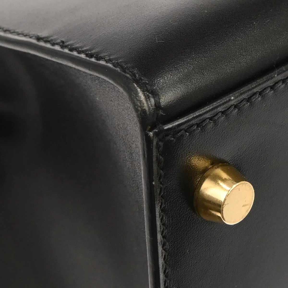 Hermes Black Box Calf Kelly 28 Sellier 2way Shoulder Handbag - Image 4
