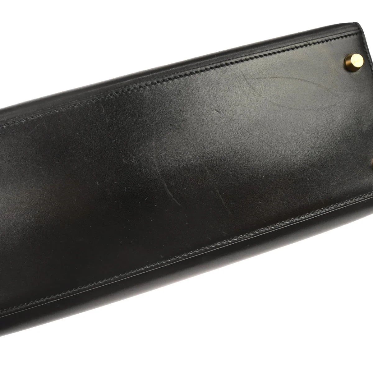 Hermes Black Box Calf Kelly 28 Sellier 2way Shoulder Handbag - Image 5