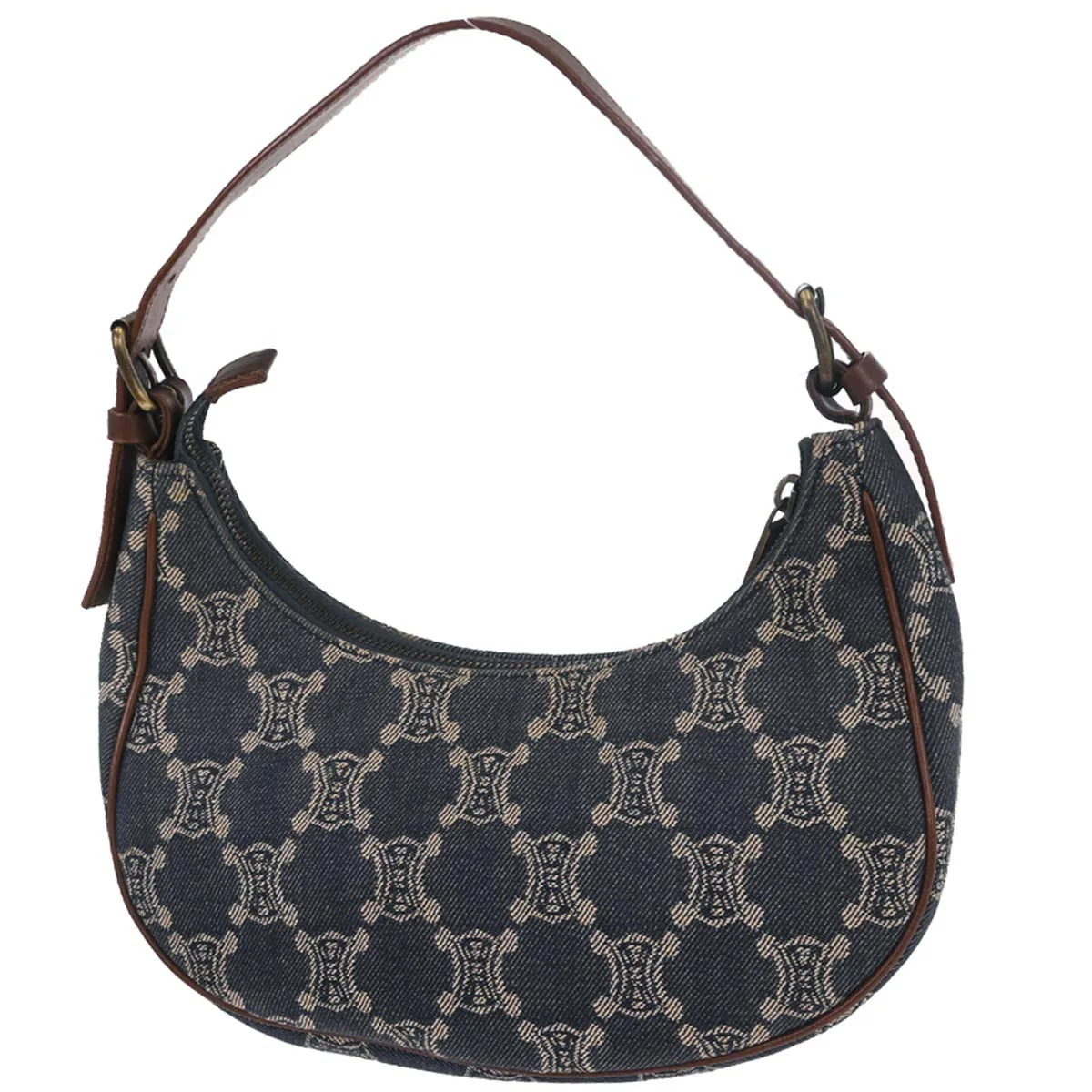 Celine Blue Denim Macadam Handbag - Image 2