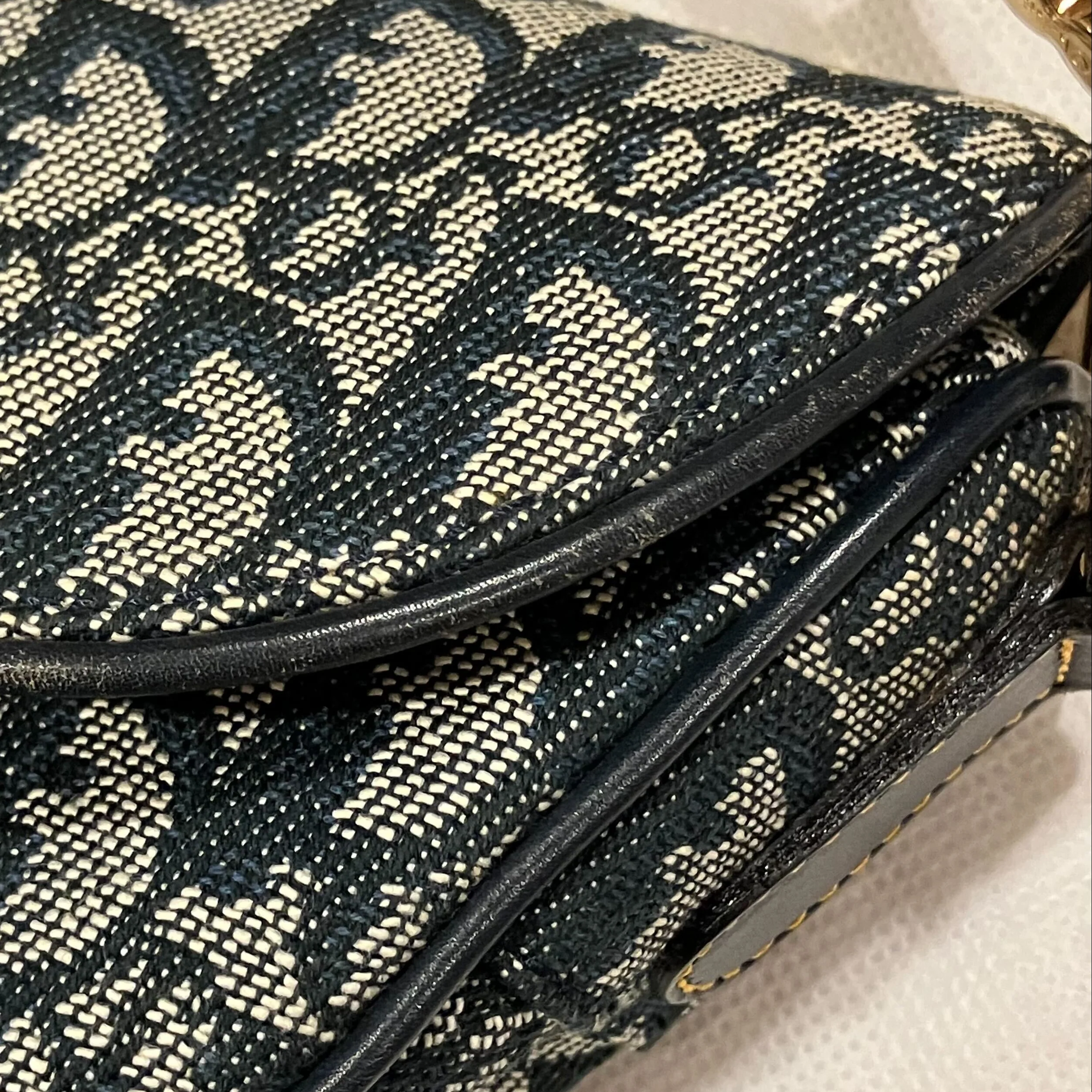Christian Dior Navy Trotter Saddle Handbag - Image 12