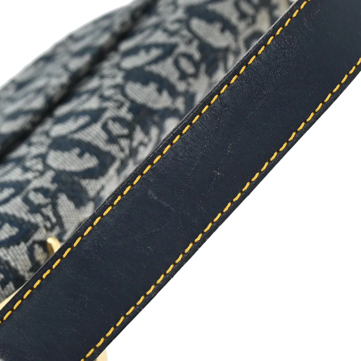 Christian Dior Navy Trotter Saddle Handbag - Image 4