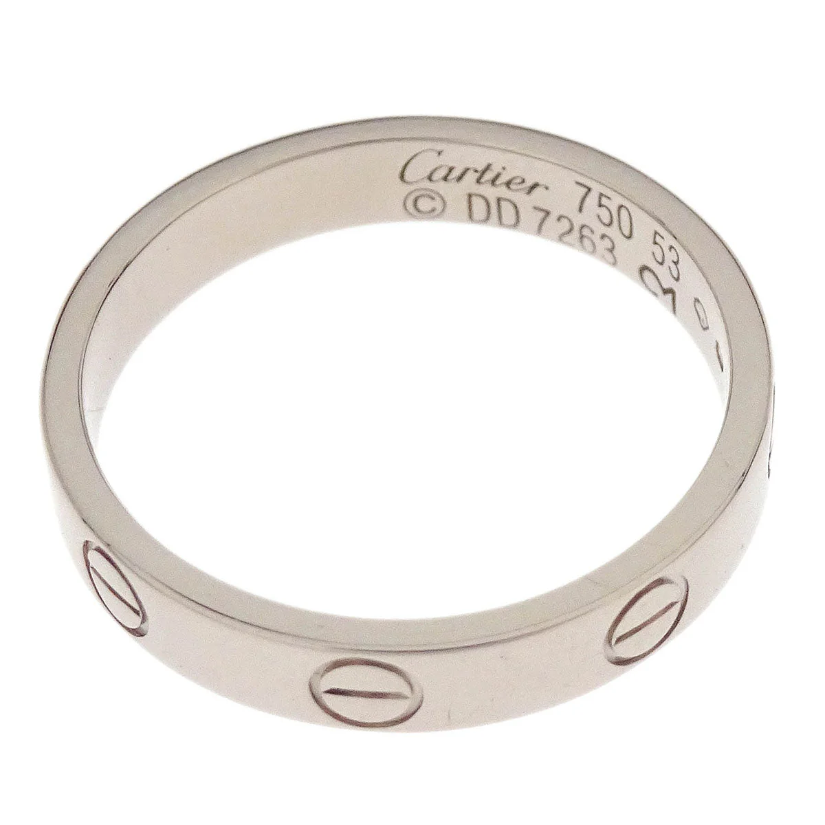 Cartier Mini Love Ring 750 DD7263 #53 Jewelry - Image 2