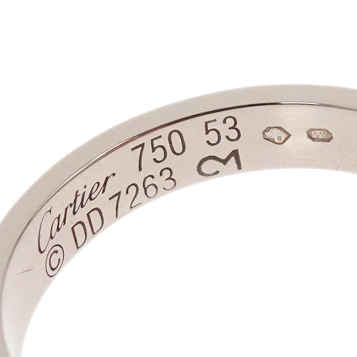 Cartier Mini Love Ring 750 DD7263 #53 Jewelry - Image 3
