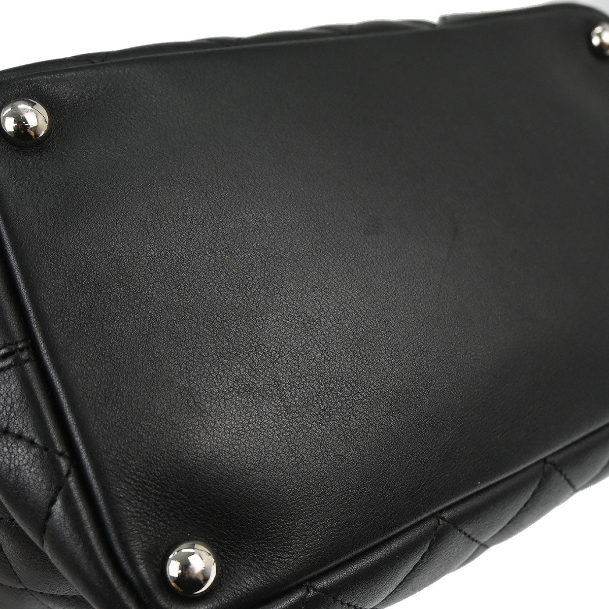 Chanel 2005-2006 Black Calfskin Cambon Ligne Tote Handbag - Image 3