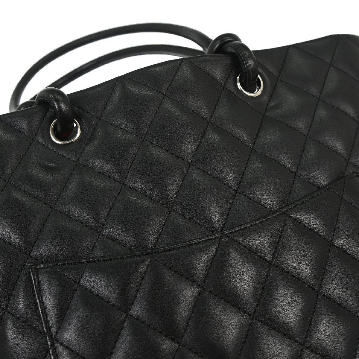 Chanel 2005-2006 Black Calfskin Cambon Ligne Tote Handbag - Image 4