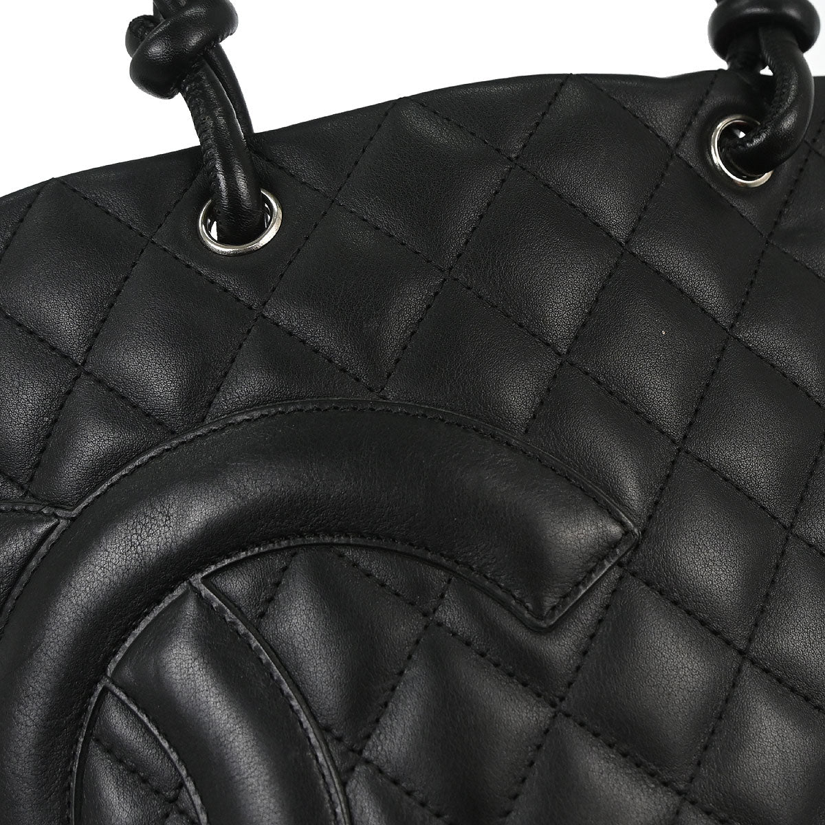 Chanel 2005-2006 Black Calfskin Cambon Ligne Tote Handbag - Image 6