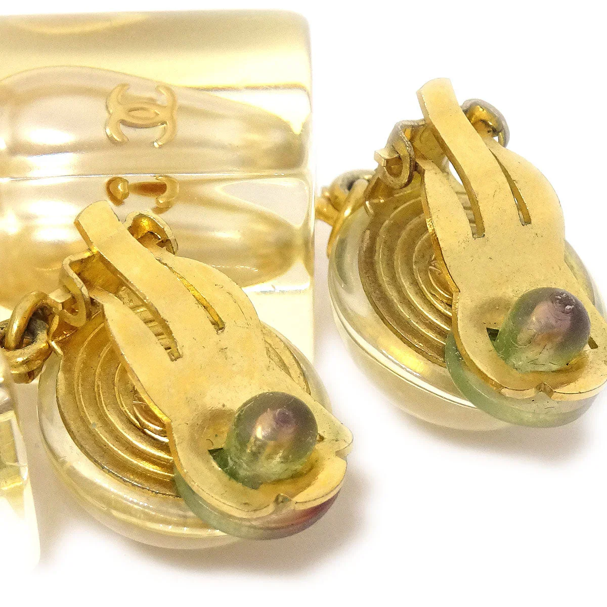 CHANEL 1997 Teardrop CC Pearl Earrings - Image 3