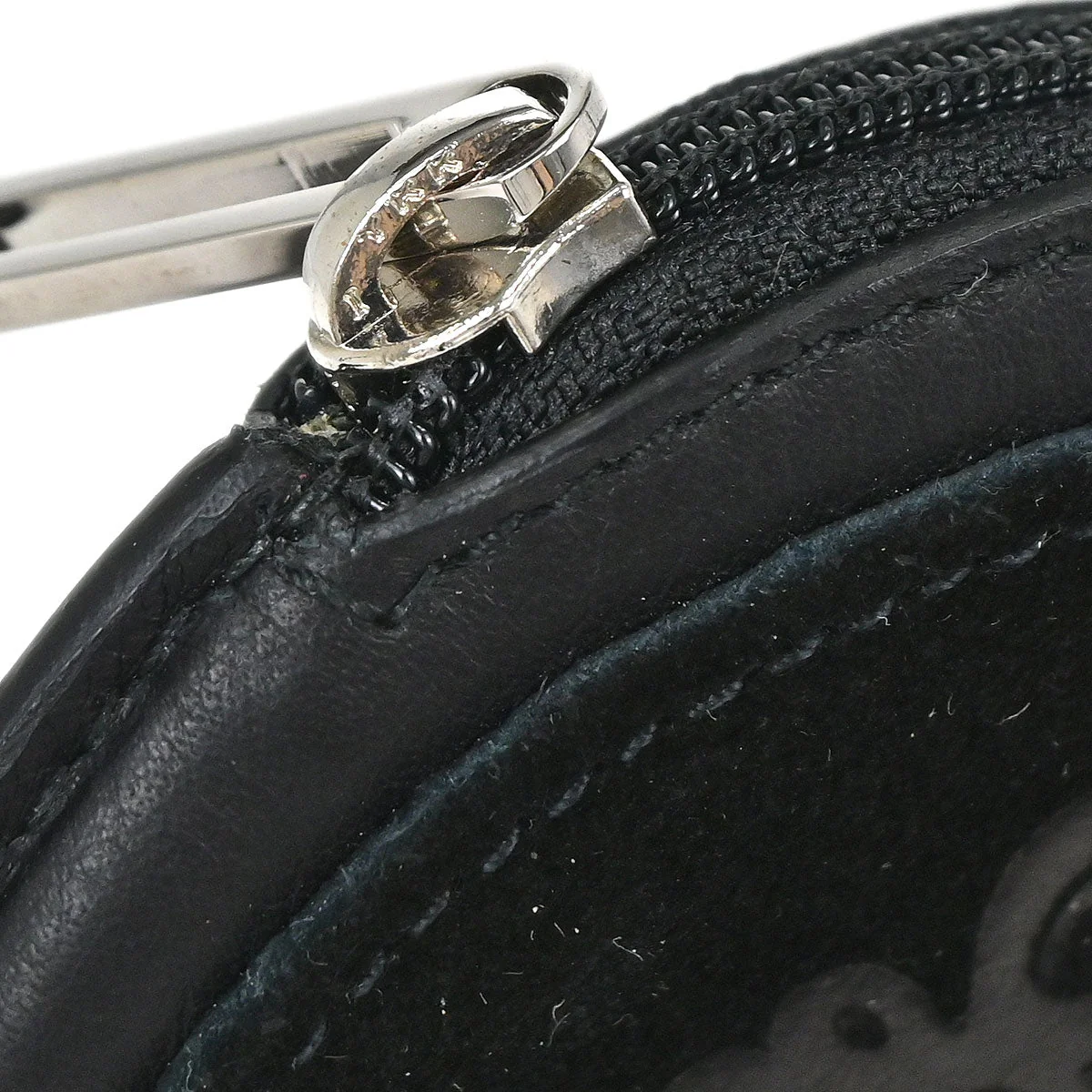 Loewe Black Leather Coin Purse Wallet - Image 9