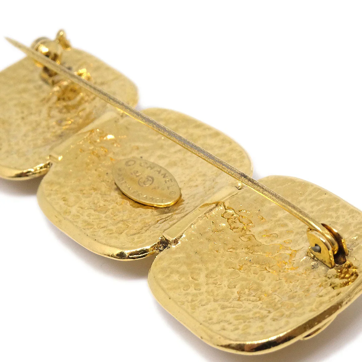 CHANEL 1994 Triple CC Brooch Pin Gold - Image 3