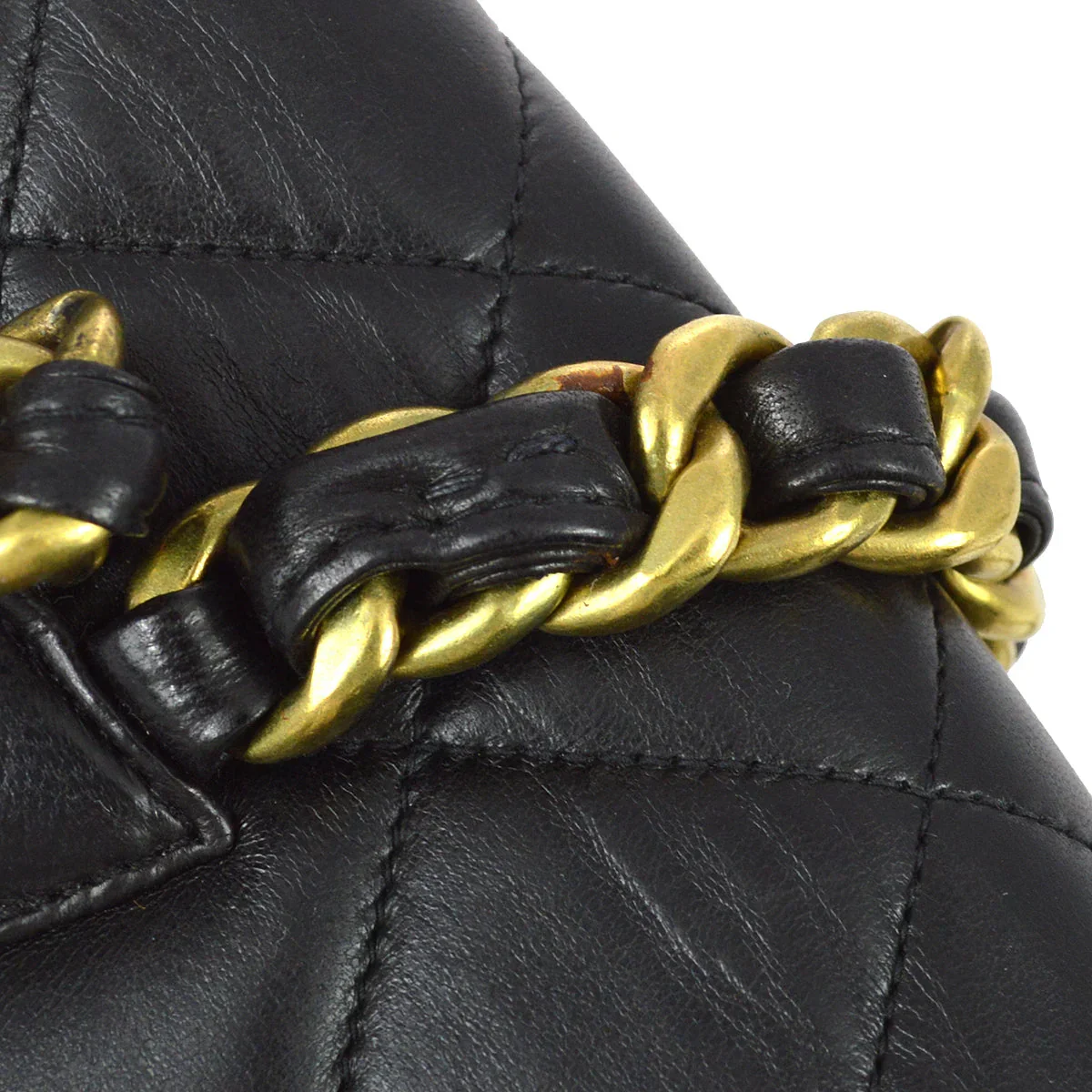 Chanel 1991-1994 Black Lambskin Small Duma Backpack - Image 4