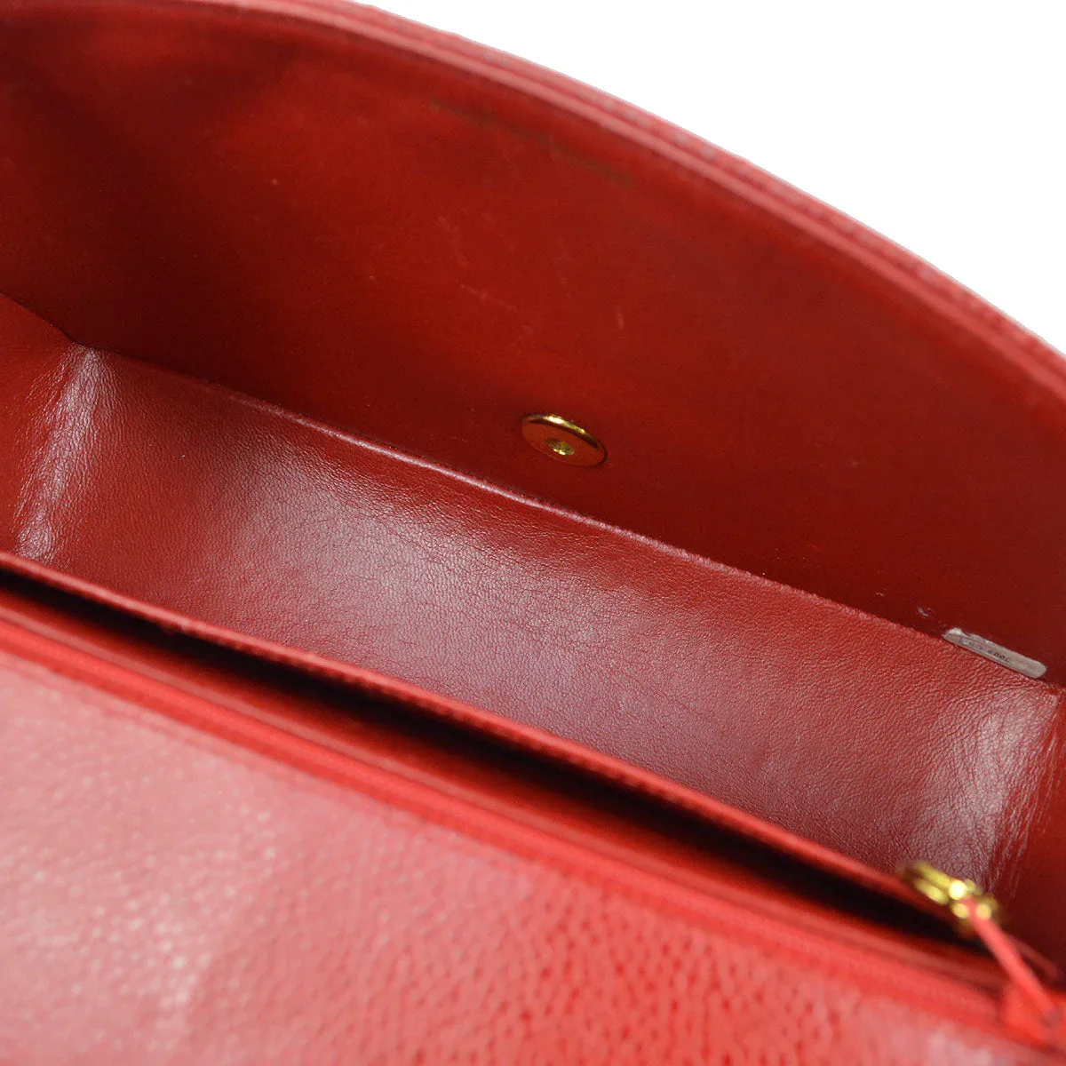Chanel 1994-1996 Red Caviar Medium Diana Flap Bag - Image 9