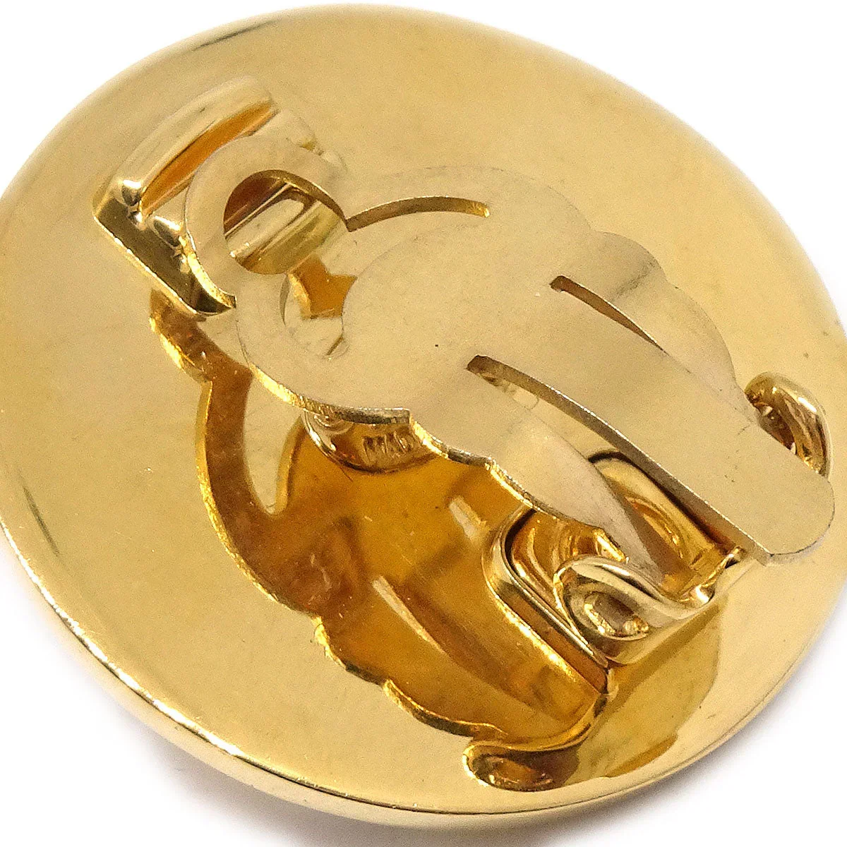 Chanel 1997 Silver & Gold CC Turnlock Earrings Large - Image 3