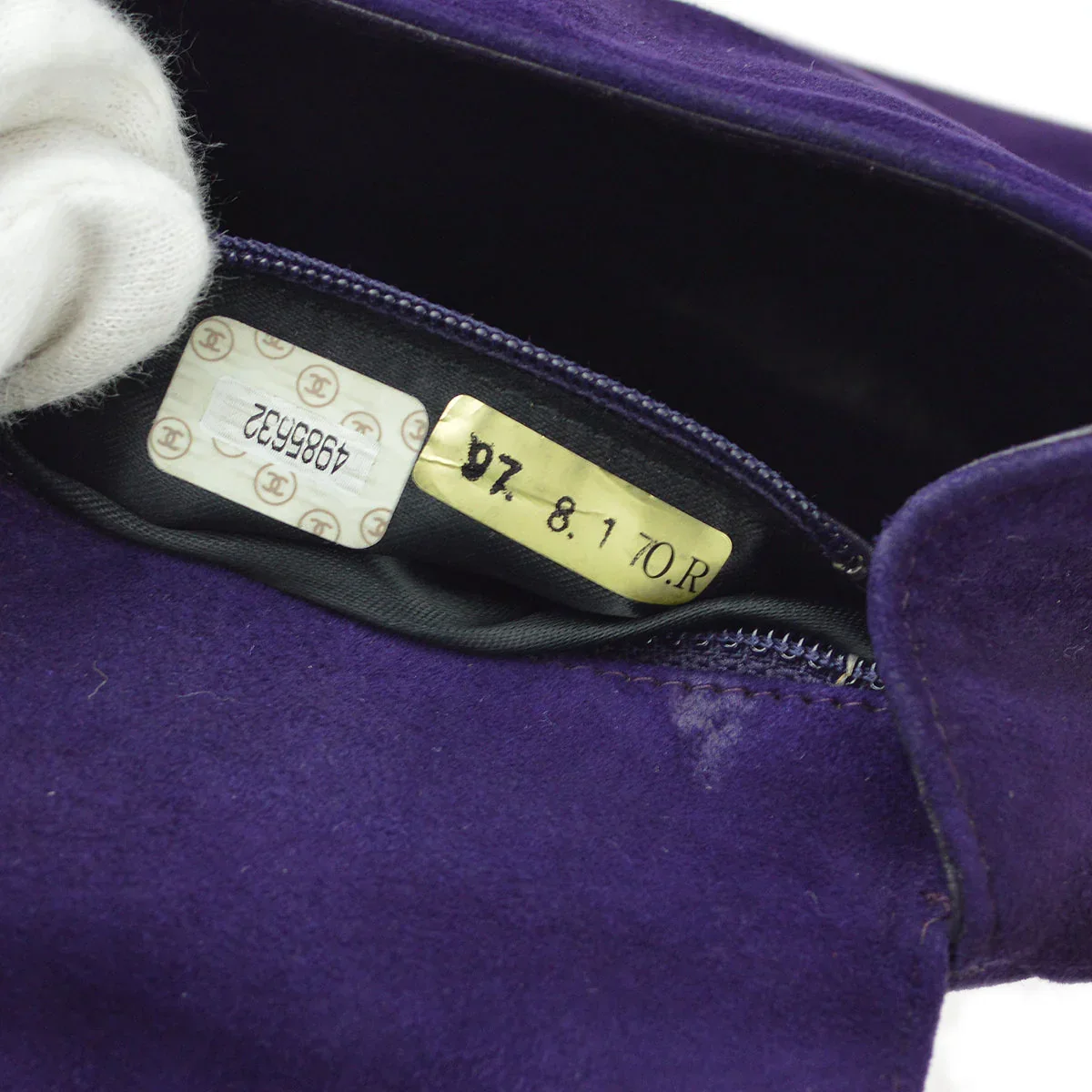 Chanel 1996-1997 Suede Top Handle Bag - Image 10