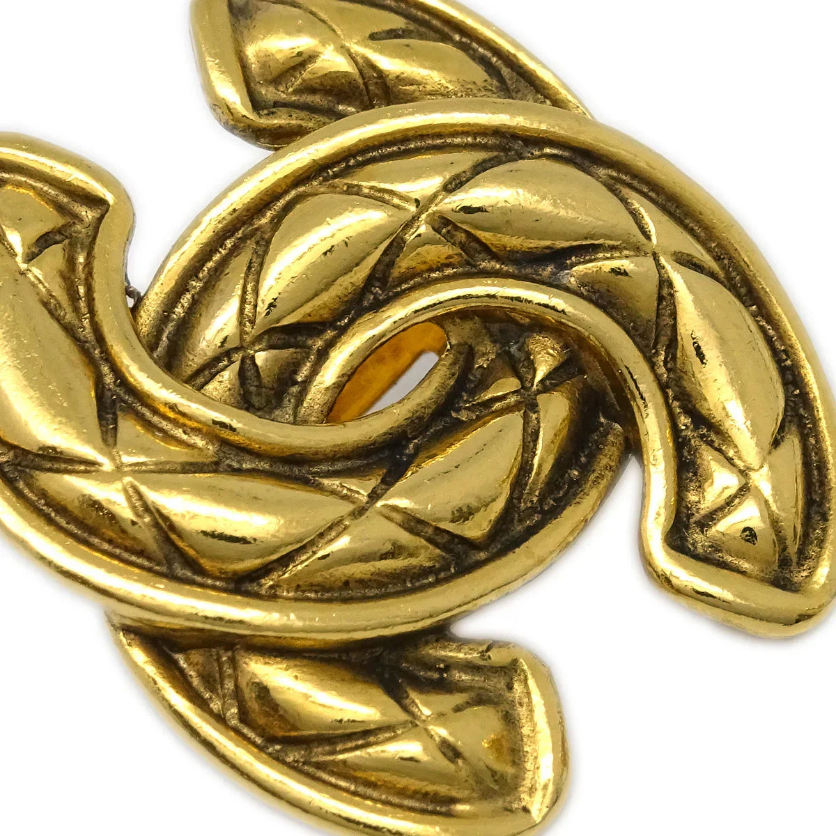 Chanel Gold CC Earrings Clip-On 2459 - Image 2