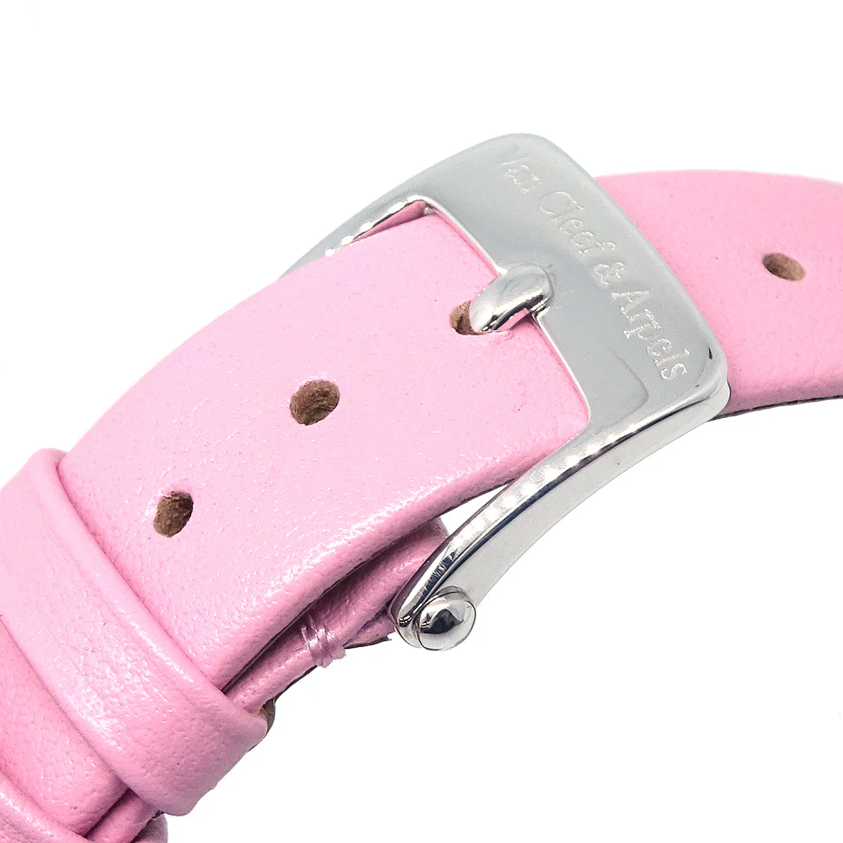 Van Cleef & Arpels Alhambra Ref.HH17353 Quartz Watch 18KWG Diamond Pink - Image 4