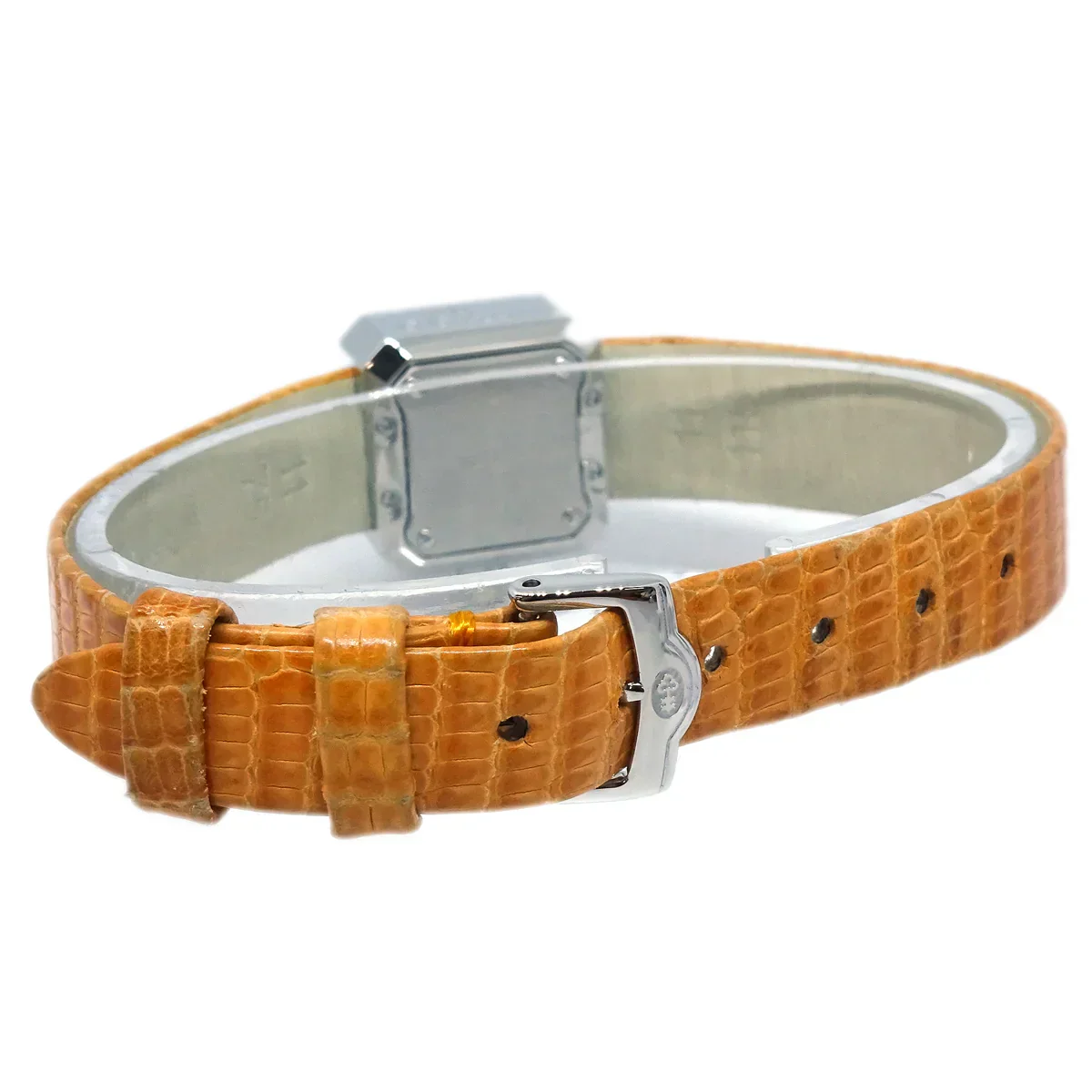 Corum * Sugar Cube Ref.137.428.47 Quartz Watch SS Diamond Orange - Image 5