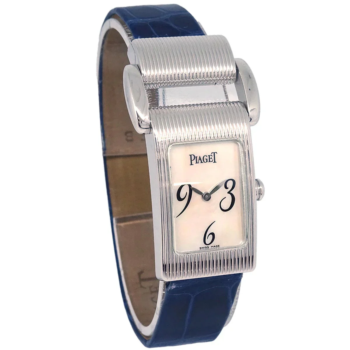 Piaget Miss Protocole Quartz Watch 18KWG Crocodile - Image 2