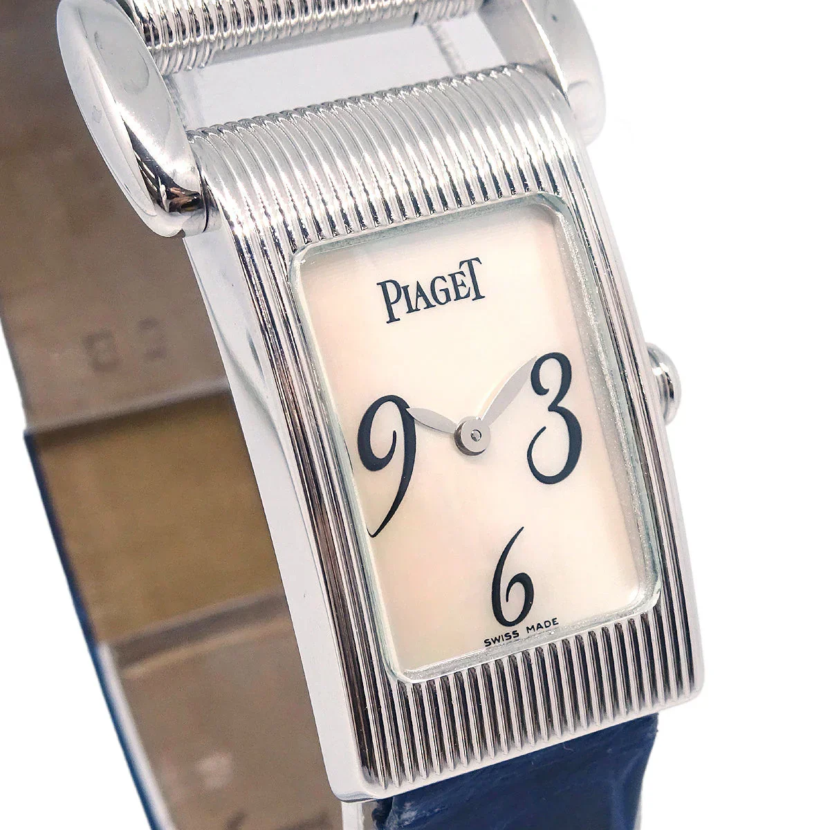 Piaget Miss Protocole Quartz Watch 18KWG Crocodile - Image 4