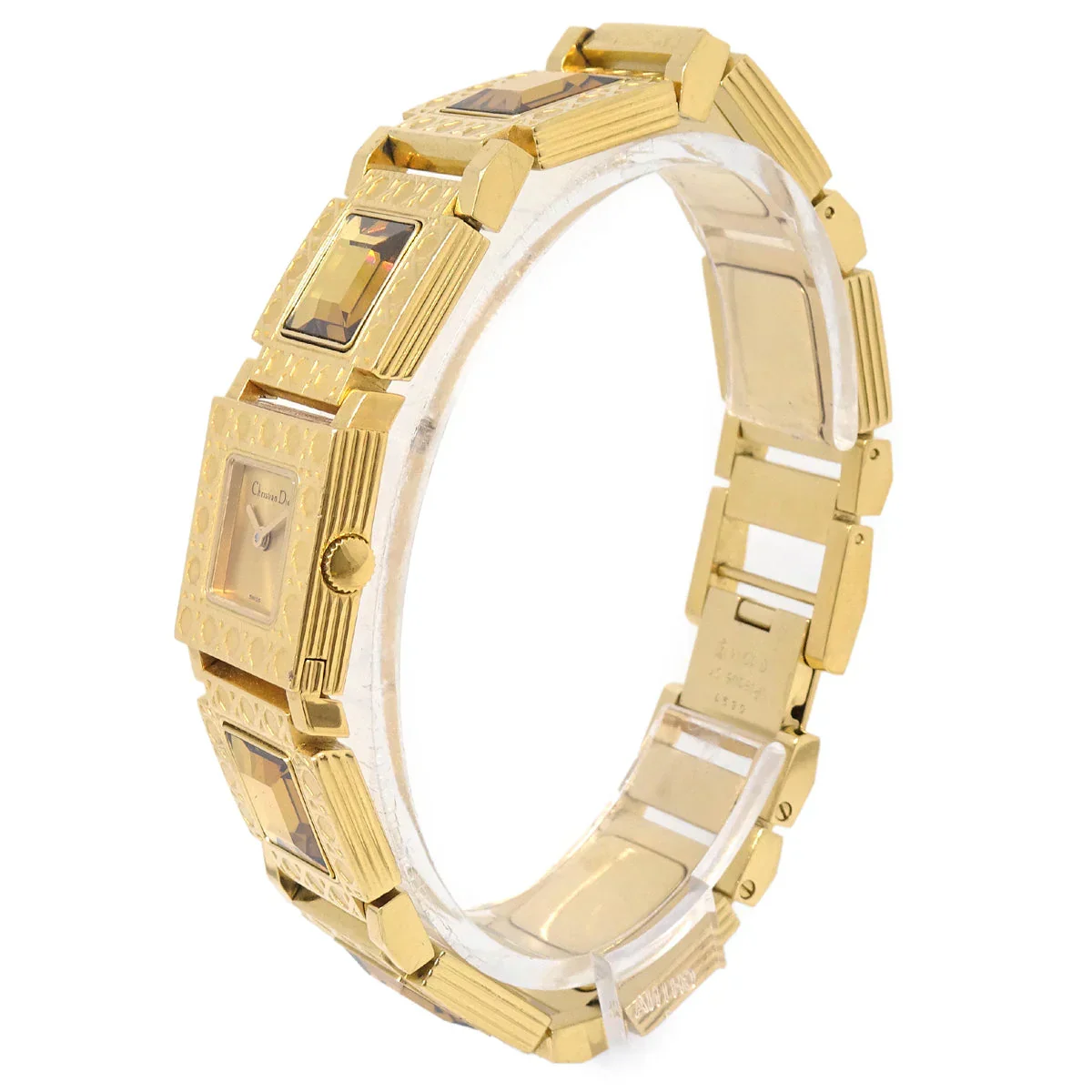 Christian Dior D60-159 La Parisienne Quartz Watch Gold - Image 3