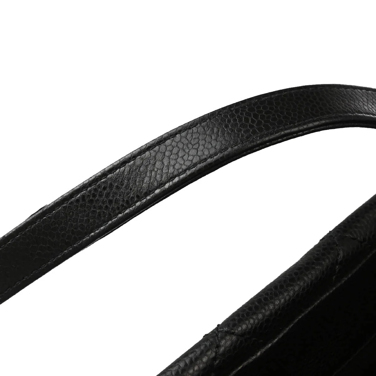 Chanel 2012-2013 Black Caviar Timeless CC Tote Chain Handbag - Image 7