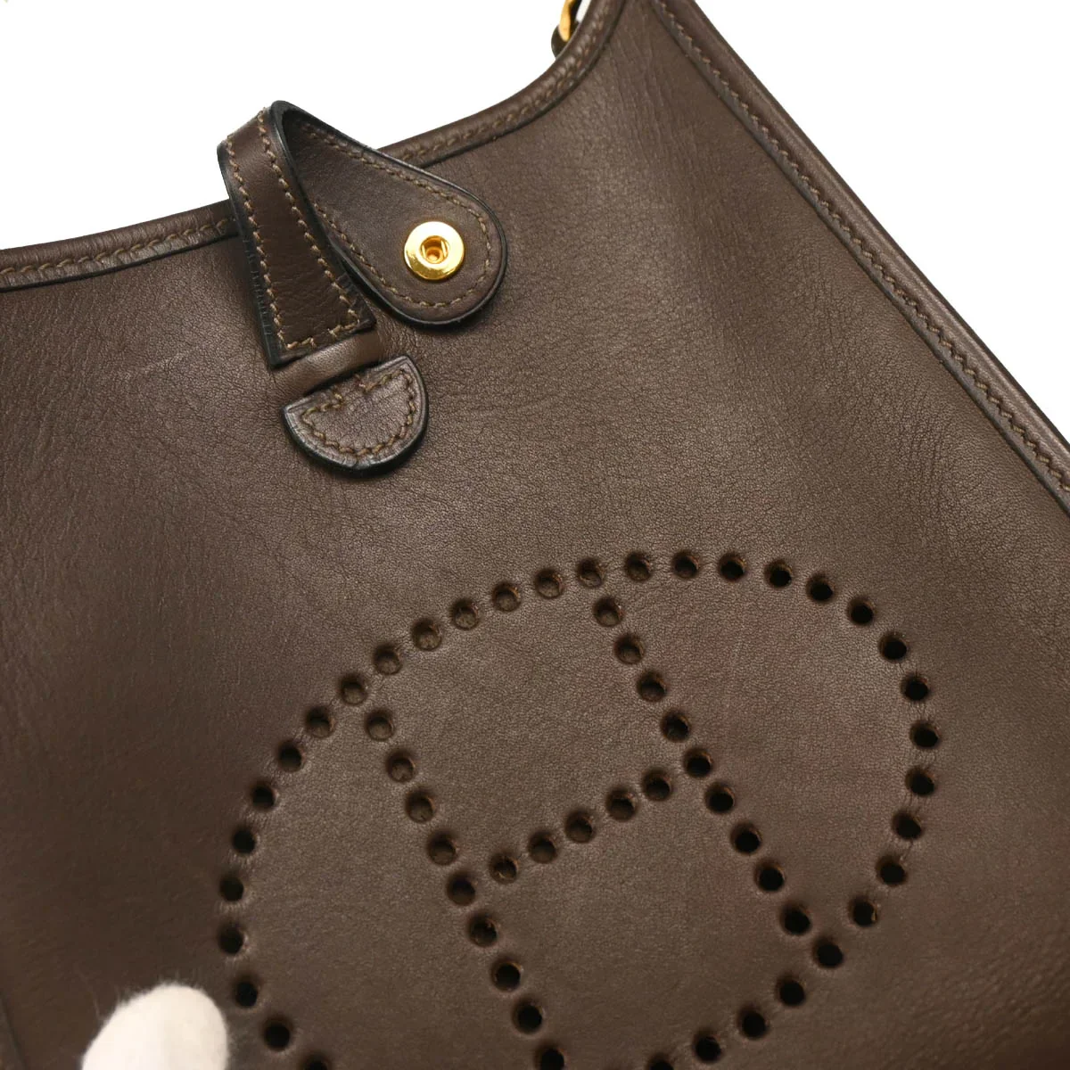 Hermes 2003 Havane Barenia Evelyne TPM Shoulder Bag - Image 5