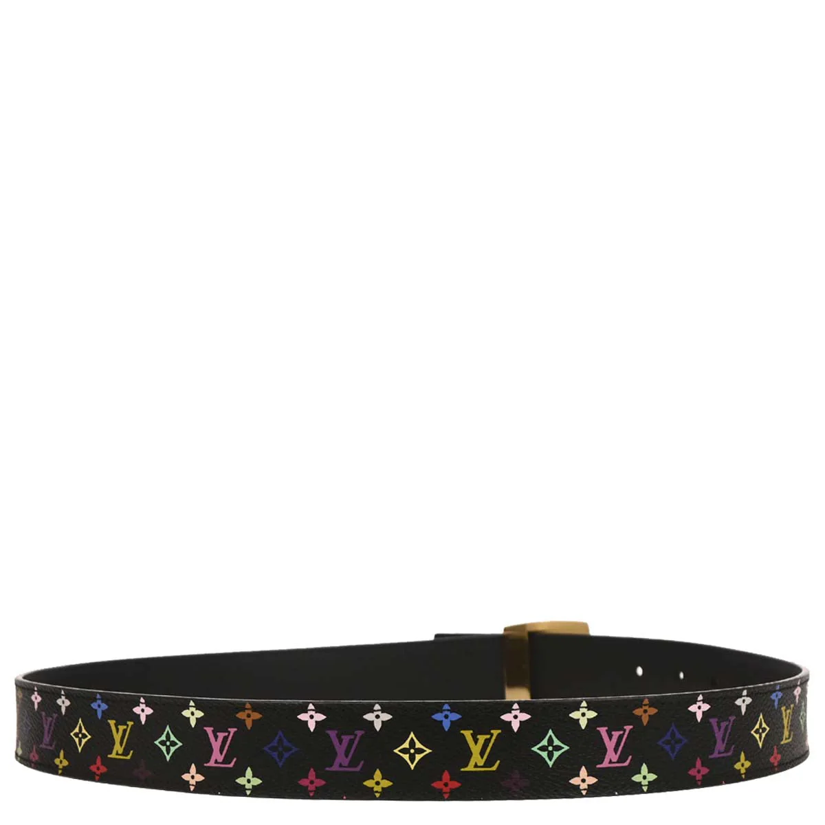 Louis Vuitton Black Multicolor Ceinture LV Cut Belt #80/32 M6890W - Image 2