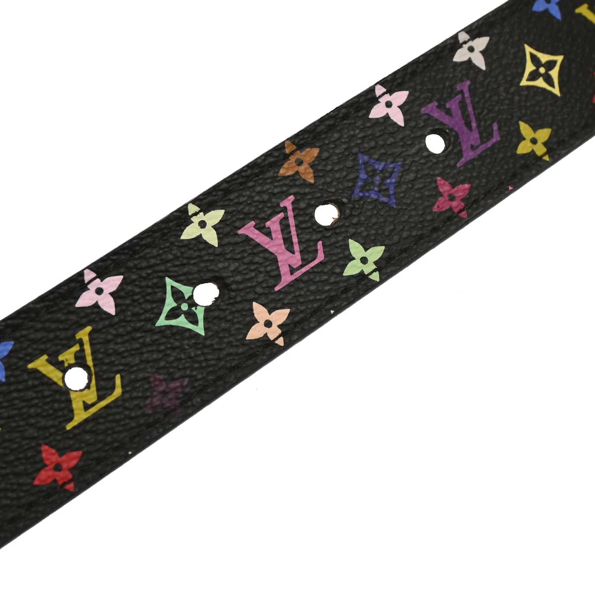 Louis Vuitton Black Multicolor Ceinture LV Cut Belt #80/32 M6890W - Image 6