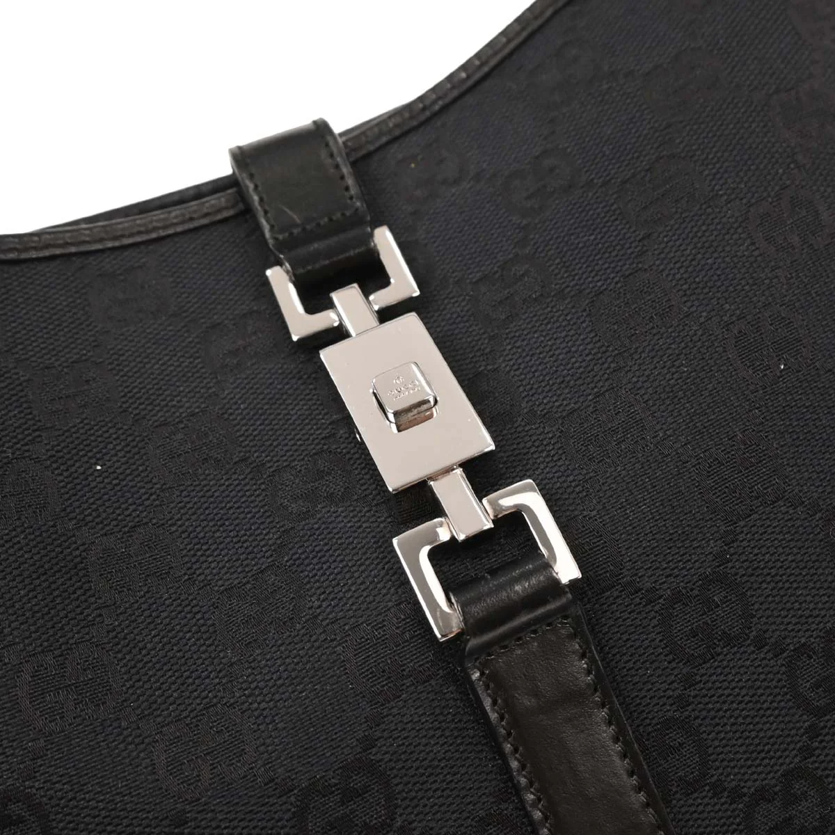 Gucci Black GG Jackie Handbag - Image 6