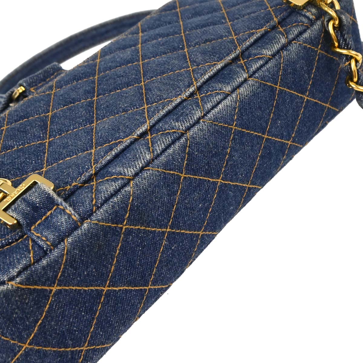 Chanel 1996-1997 Denim Blue Backpack - Image 3