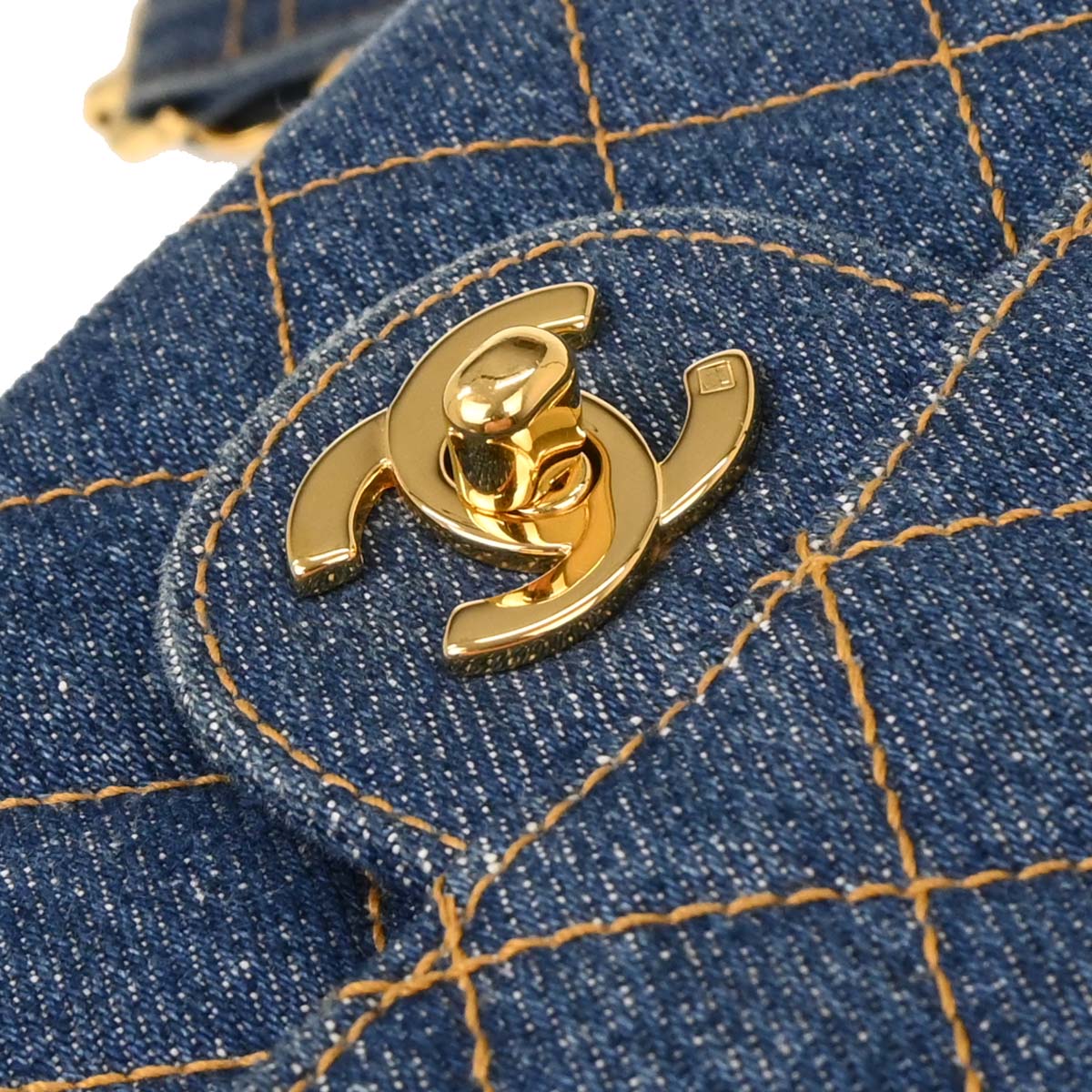 Chanel 1996-1997 Denim Blue Backpack - Image 5