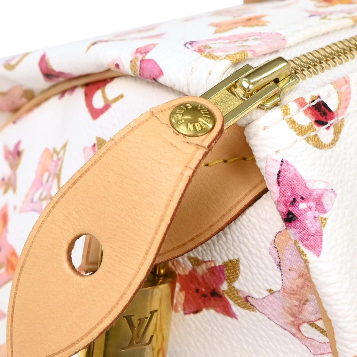 Louis Vuitton White Monogram Watercolor Speedy 35 Handbag M95752 - Image 3