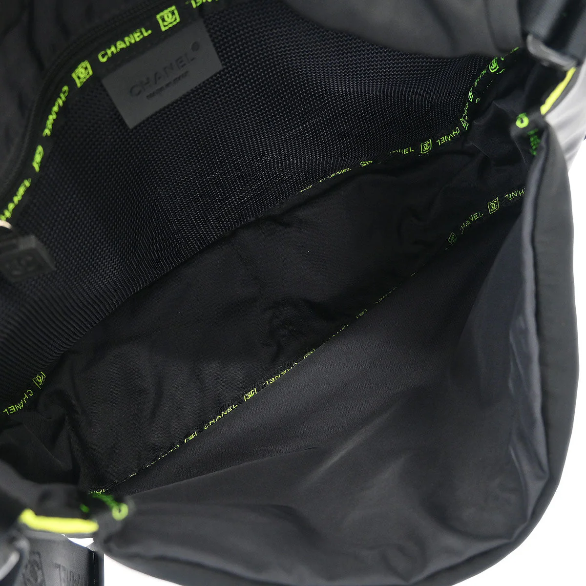 Chanel 2005-2006 Black Nylon Sport Line Shoulder Bag - Image 7