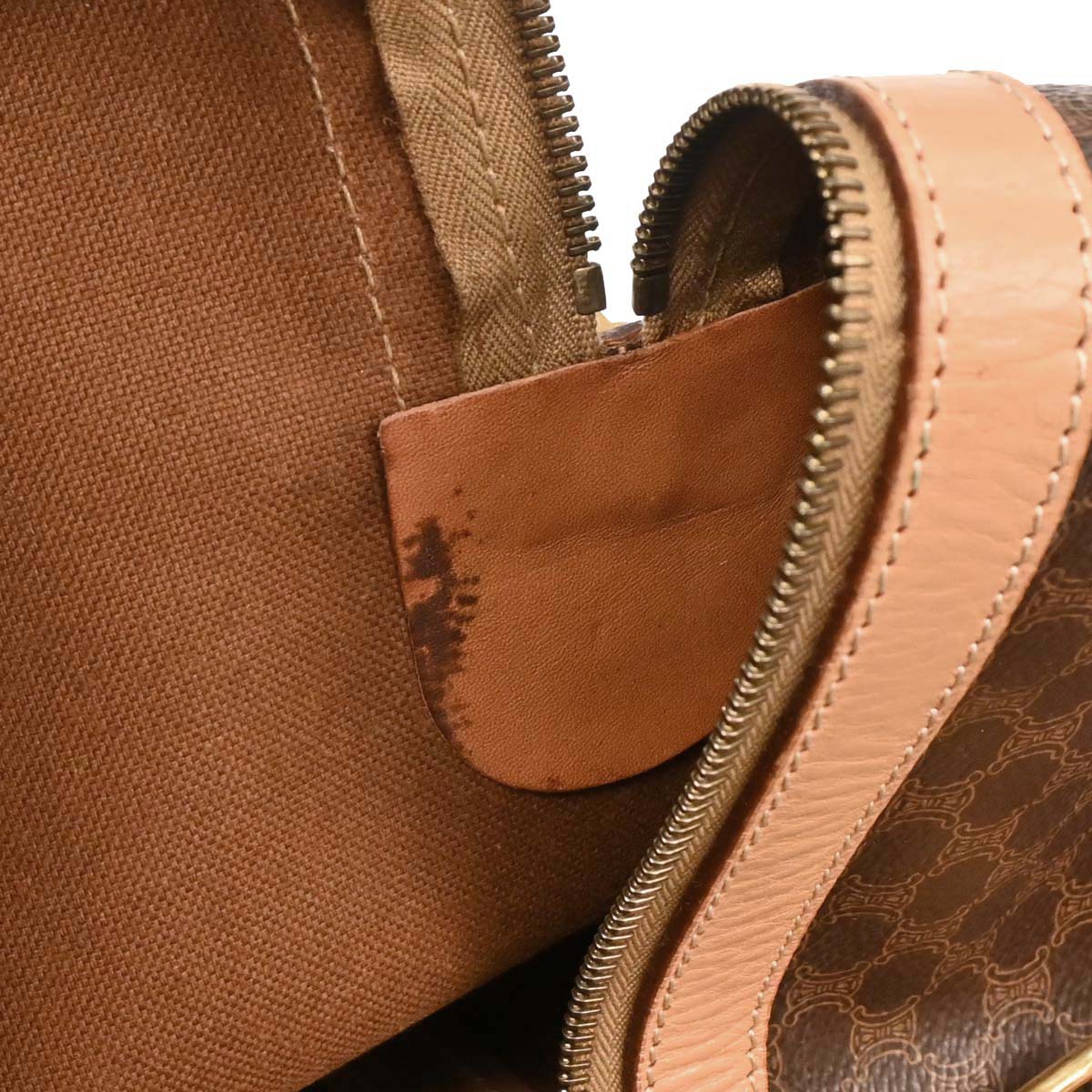 Celine Brown Macadam Duffle Handbag - Image 10